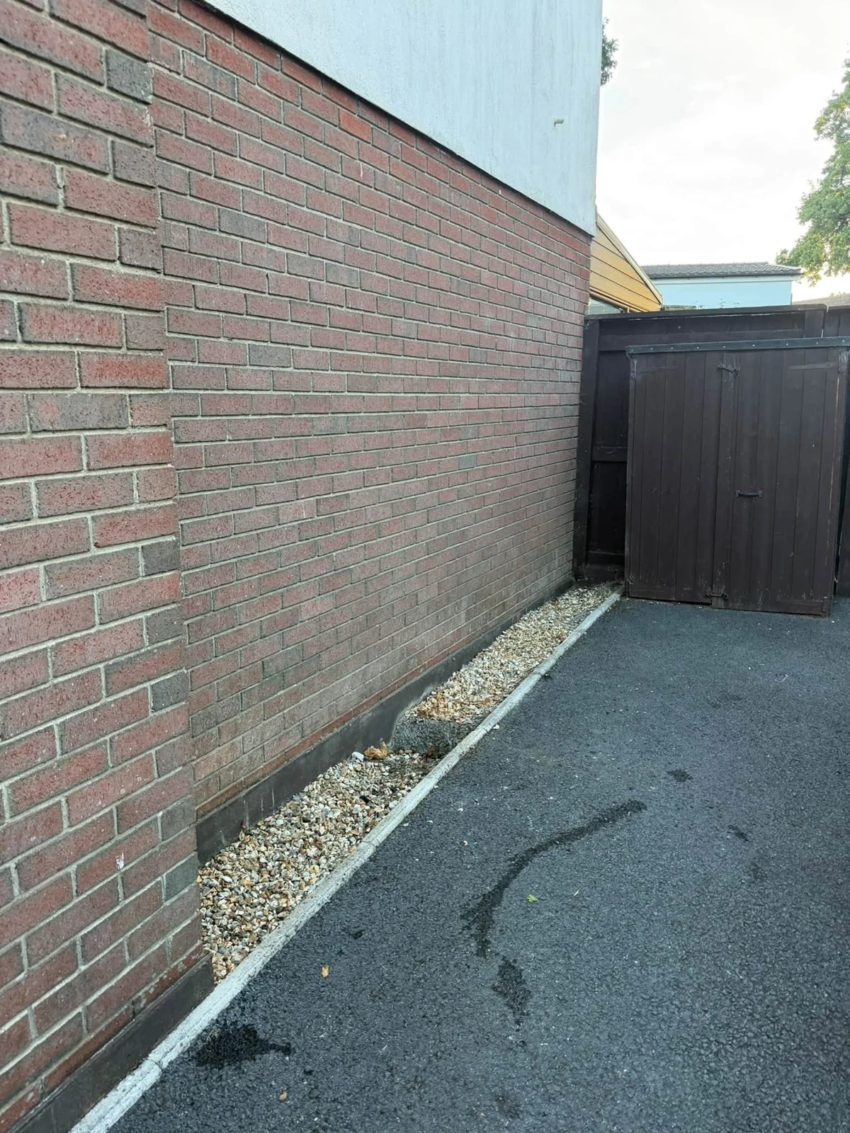 Clear side passage after appliance removal